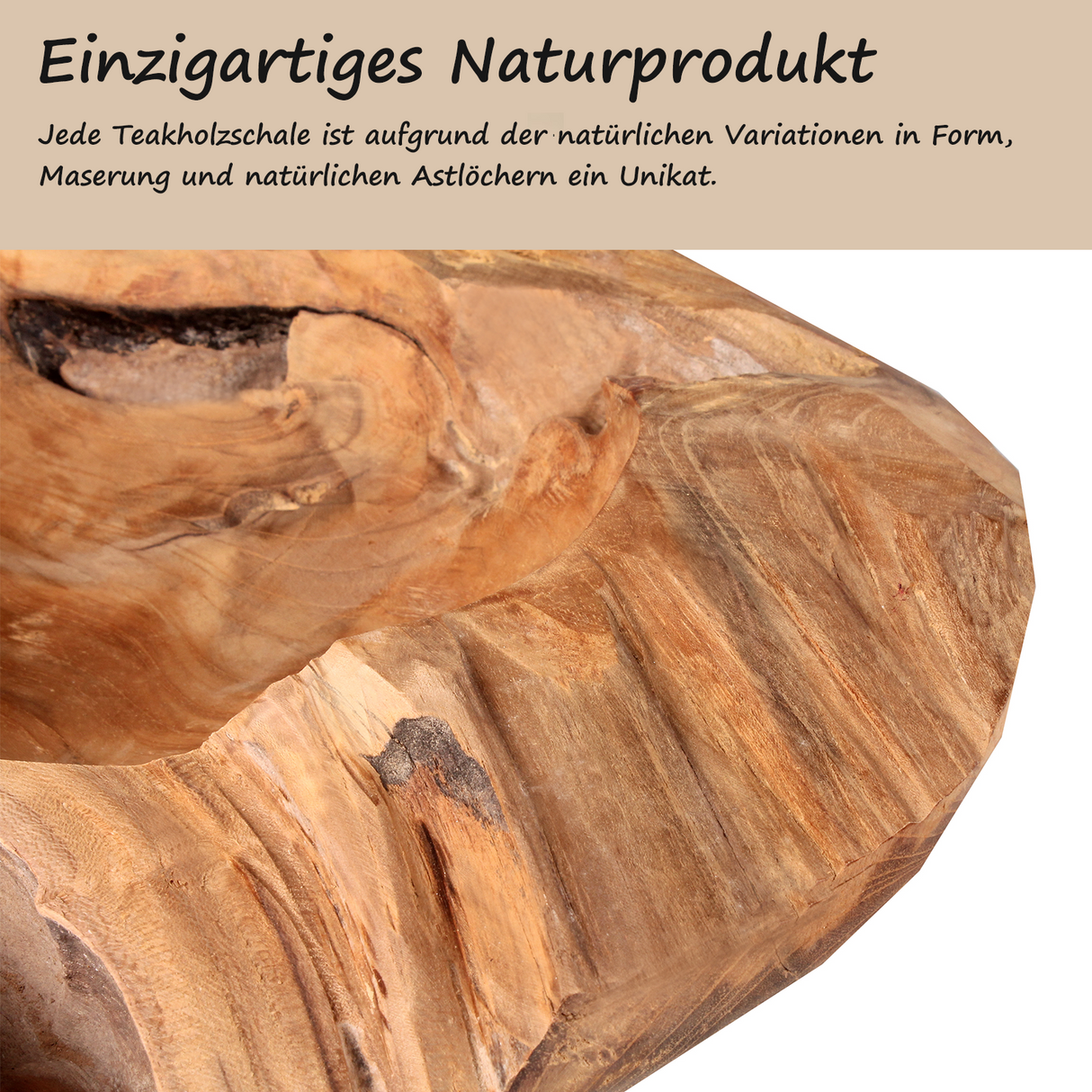 Homecall Advent wreath modern candle holder Advent wreath wood with 4 candle picks Advent arrangement key bowl Advent wreath tea lights wooden bowl ร 30cm - 35cm teak bowl (without candles and decorations)