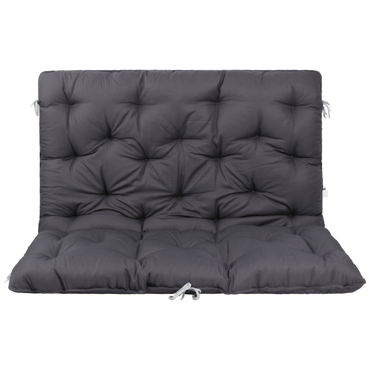 Homecall Pallet Cushion Bench Cushion with Low Backrest - Hollywood Swing, Euro Pallet Seat Cushion, Garden Bench, Double-Sided,For Balcony & Garden & Pallets (120 x 140 cm)