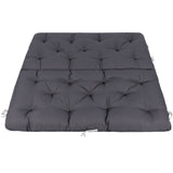 Homecall Pallet Cushion Bench Cushion with Low Backrest - Hollywood Swing, Euro Pallet Seat Cushion, Garden Bench, Double-Sided,For Balcony & Garden & Pallets (120 x 140 cm)