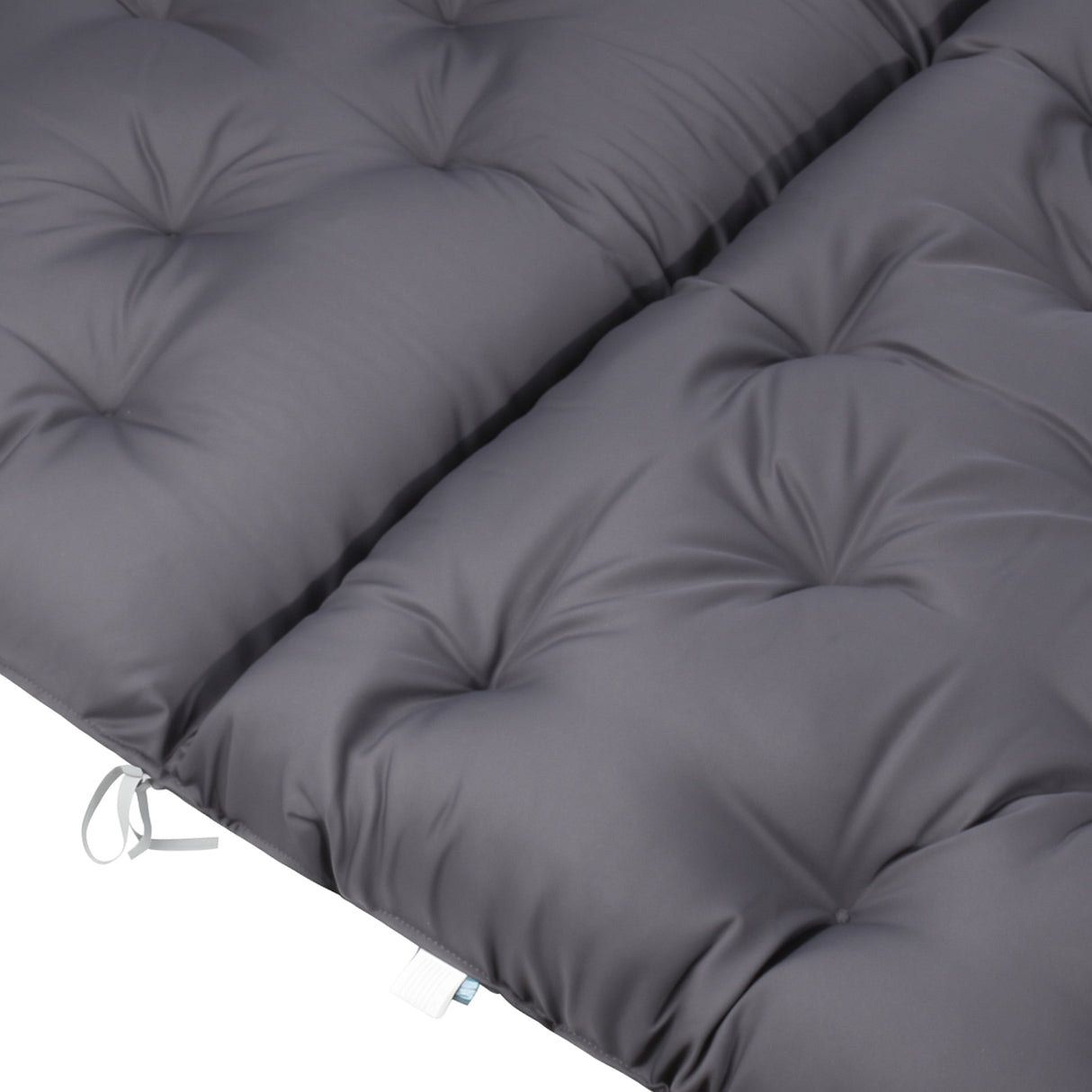 Homecall Pallet Cushion Bench Cushion with Low Backrest - Hollywood Swing, Euro Pallet Seat Cushion, Garden Bench, Double-Sided Gray for Balcony & Garden & Pallets (100 x 98 cm)