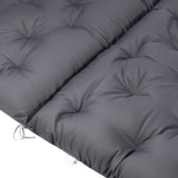 Homecall Pallet Cushion Bench Cushion with Low Backrest - Hollywood Swing, Euro Pallet Seat Cushion, Garden Bench, Double-Sided,For Balcony & Garden & Pallets (120 x 140 cm)