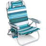 Homecall Beach Chair Foldable Lightweight Folding Chair Beach 5-Level Adjustable Backrest - Beach Chair Beach Chairs Foldable up to 136 kg for Beach, Outdoors
