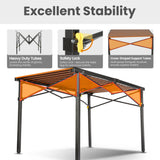 Camping Table Foldable Up to 100 kg Camping Table Height Adjustable (76/84.5/92.5 cm) Sturdy Aluminium Folding Table for 6 People - Roll Up Camping Table 120 x 70 cm Oversize Rolling Table for