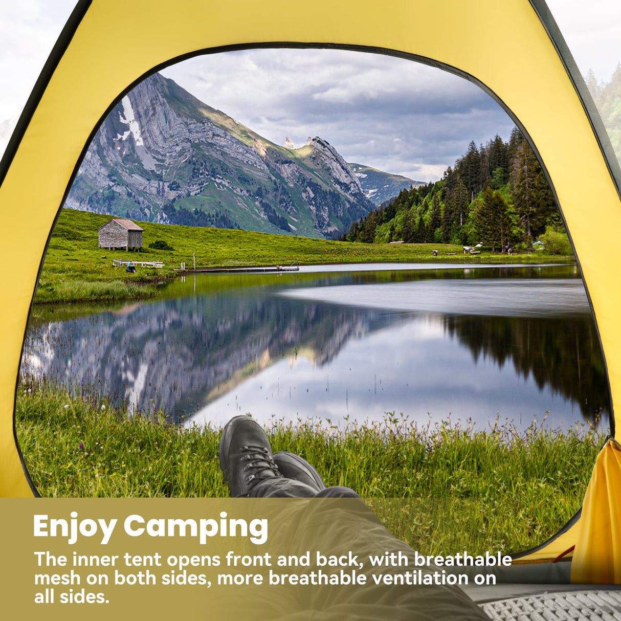 HOMECALL Dome Tent Camping Tent Family Tent Double Layer Dome Tent Ultralight Tent - Homecall - outdoor